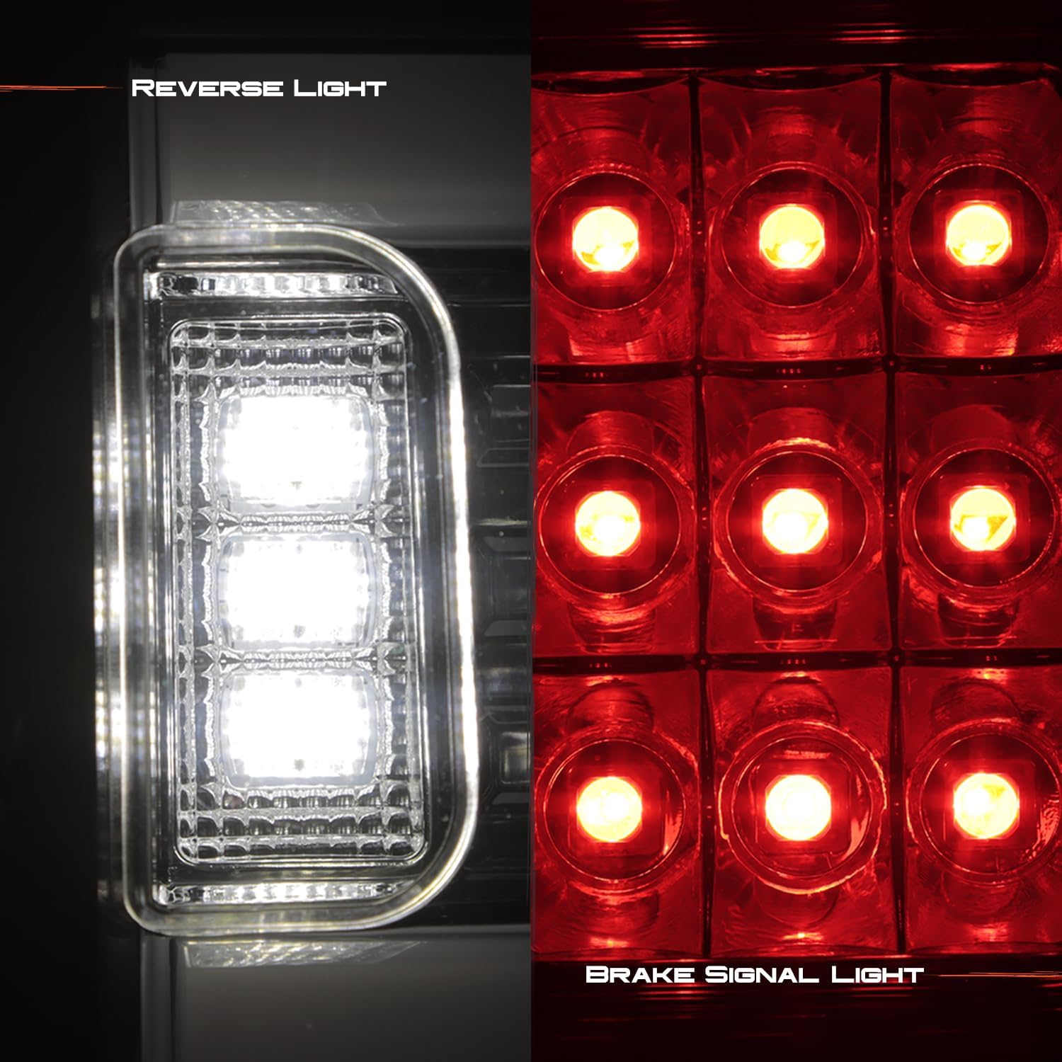 AKKON - Fits 2019-2022 Chevy Silverado 1500 | 2021 2500HD/3500HD New [Halogen Type] Chrome Tail Light Brake Lamp Pair Left+Right