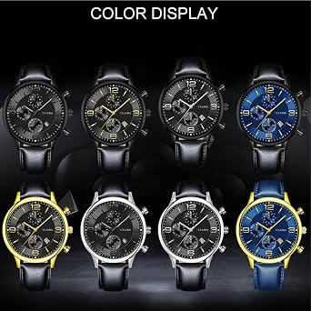Digital Watches for Men Case Belt Quartz Analog Wrist Watch Fprw100