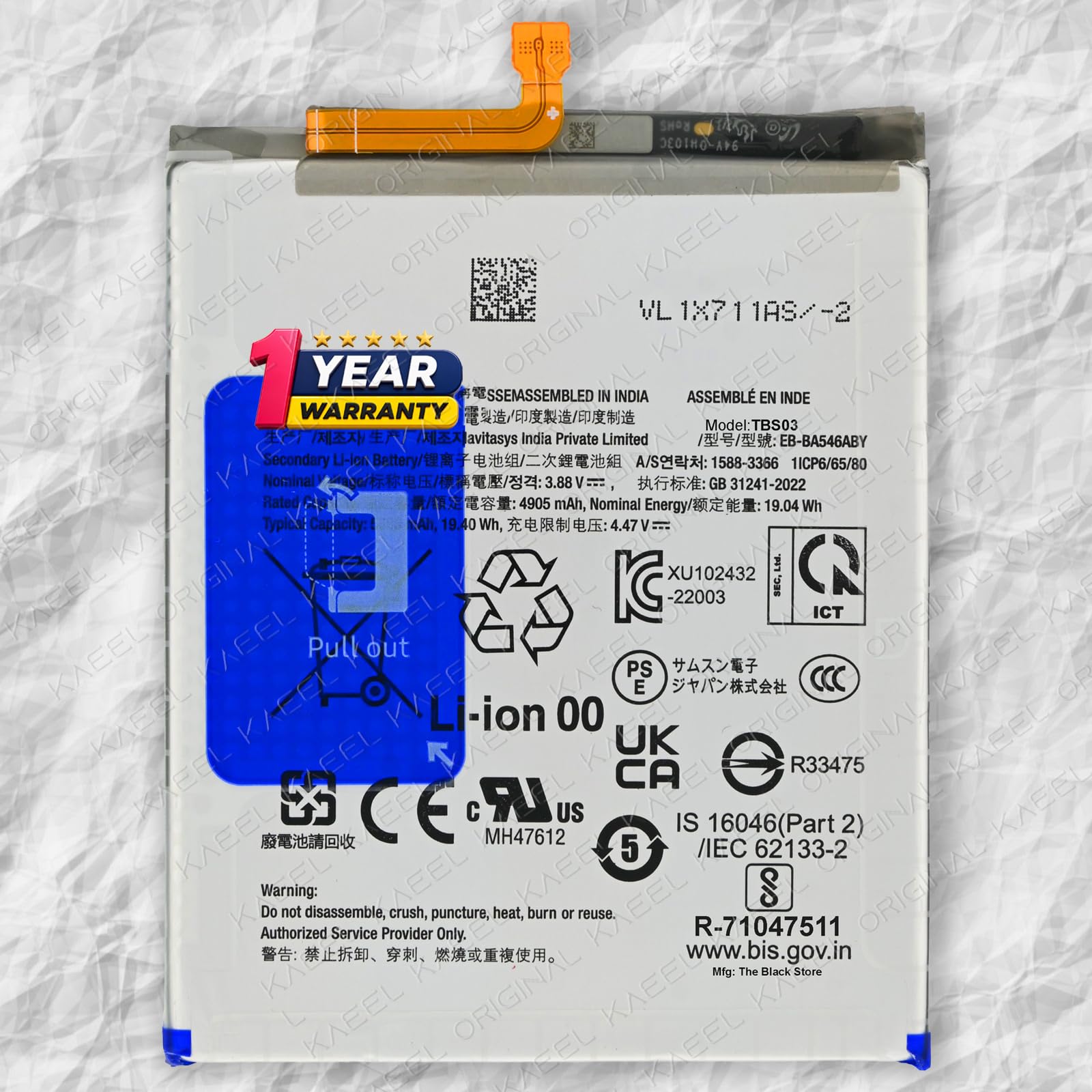 Original 5000mAh EB-BA546ABY Battery for Samsung Galaxy A54-1-Year Warranty* (Lime, SM-A546M/DS)-image-21