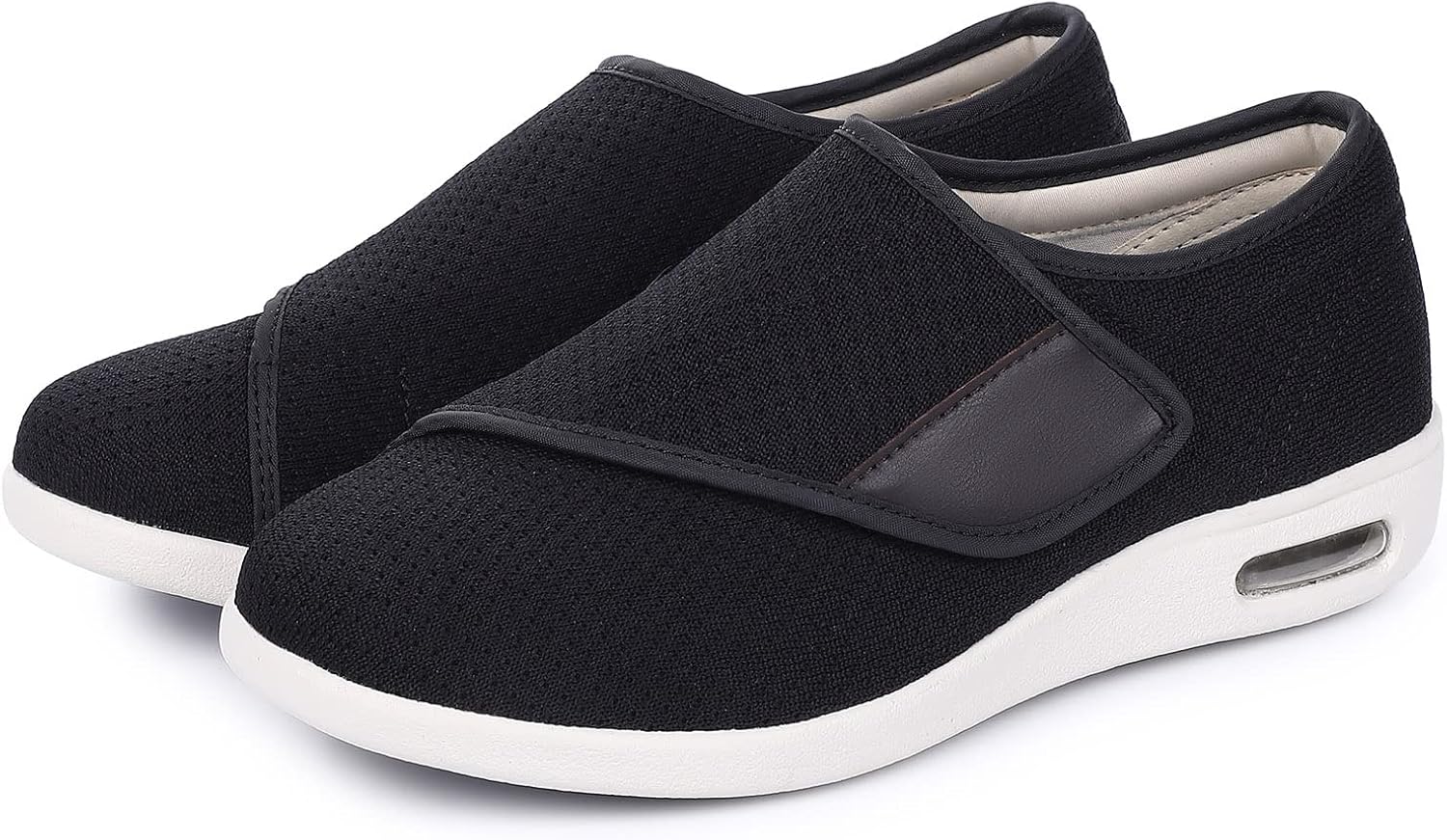 Miniatura 7 de Elitechoice Zapatos para diabéticos para mujer de ancho ancho con cierre ajustable, ligeros, transpirables, pies hinchados, para caminar, edema