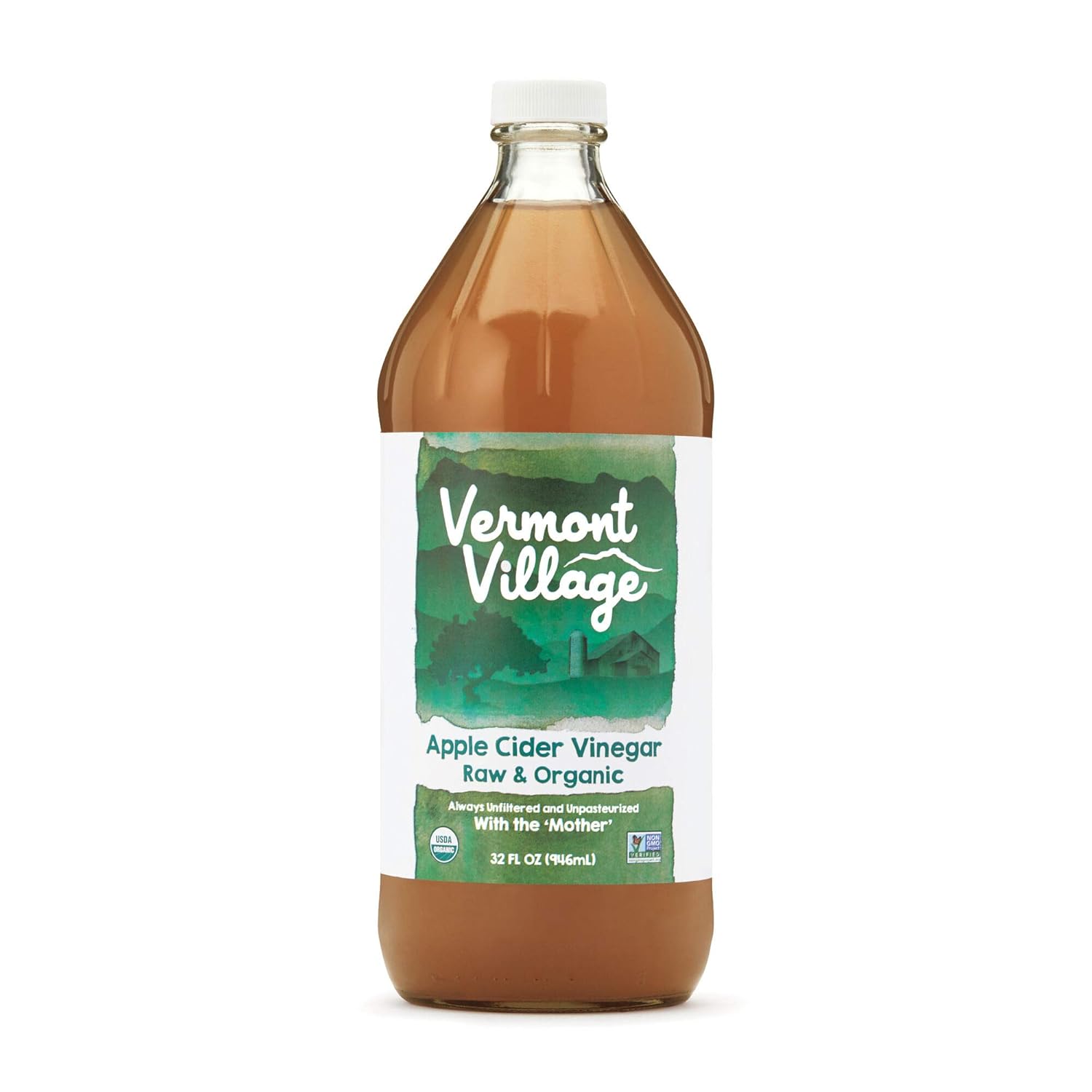 Vermont Village Vinegar Apple Cider Organic, 32 oz