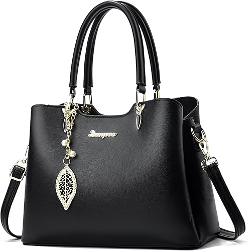 SiMYEER Satchel Purses and Handbags for Women PU Leather Tote Top Handle Shoulder Bags Ladies Crossbody Bags