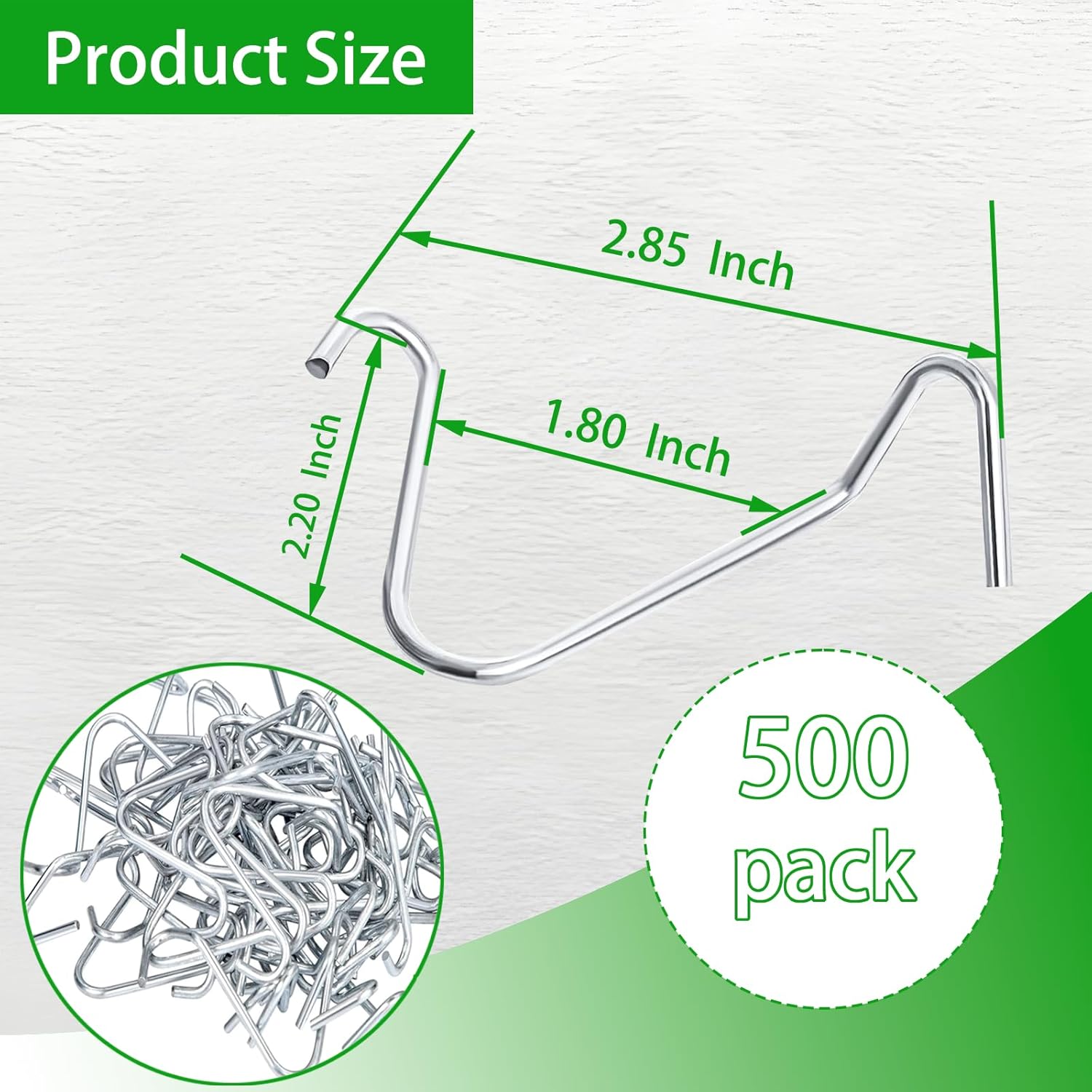 T Post Clips 500 pcs Fence Wire Tensioner, Galvanized Steel Fence Clips for Securing Wire Garden Farm Highway Sport Fences