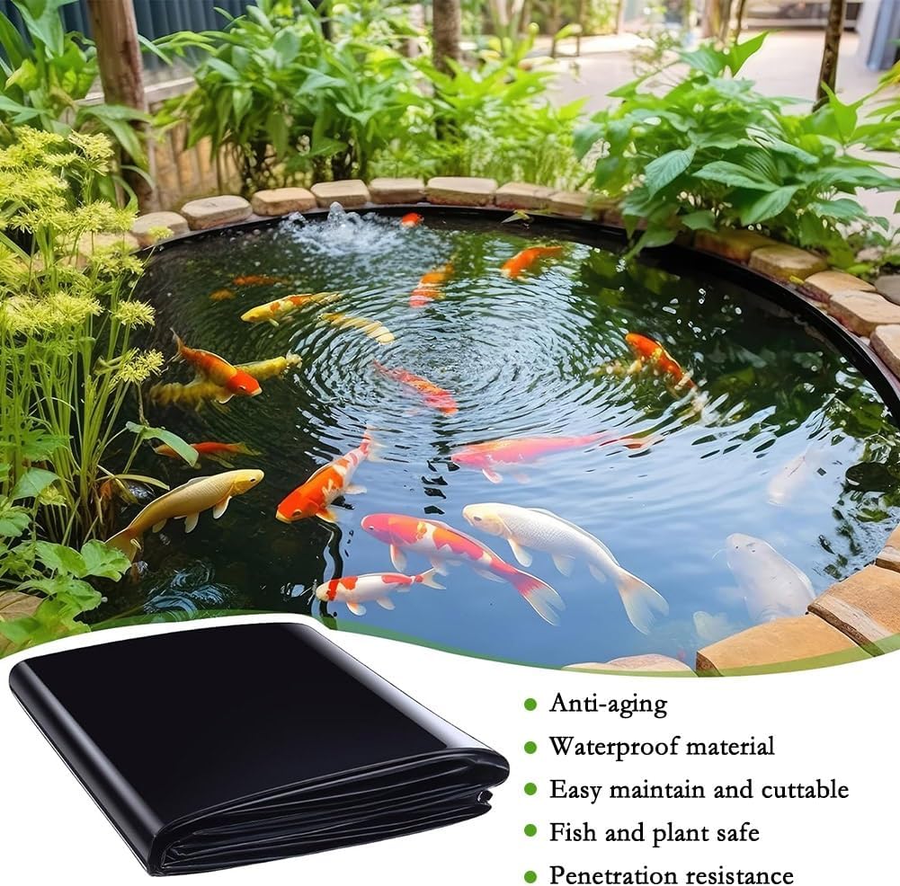 防水シート プールライナー 0.5mm厚 人工池用防水シート 抗紫外線フィルム 防水シート プールライナー HDPE 池 屋外 貯水