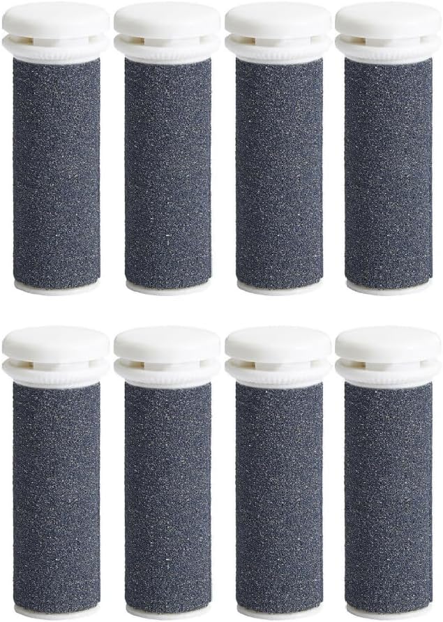 Extra Coarse Replacement Refill Roller for Emjoi Micro-Pedi Electric Foot File, Callues Remover Tool Pedicure Tool for Smooth Feet Foot Care Pack of 8