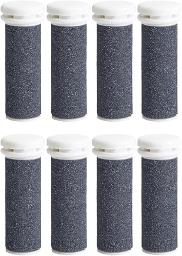 Extra Coarse Replacement Refill Roller for Emjoi Micro-Pedi Electric Foot File, Callues Remover Tool Pedicure Tool for Smooth Feet Foot Care Pack of 8
