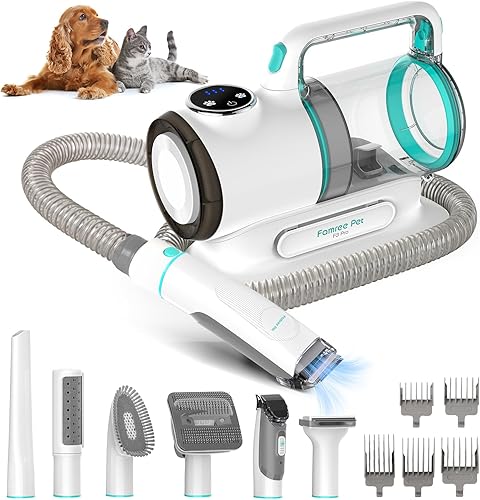 Miniatura 1 de Famree Pet - Aspiradora de aseo para perros 6 en 1, potente succión 99% pelo de mascotas, aspiradora desmontable para perros, aspiradora de aseo