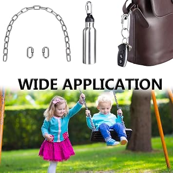Quick Link, Ekunbuy 304 Stainless Steel Heavy Duty Clips Chain Connector Repair Link Buckle for Swing Outdoor Camping