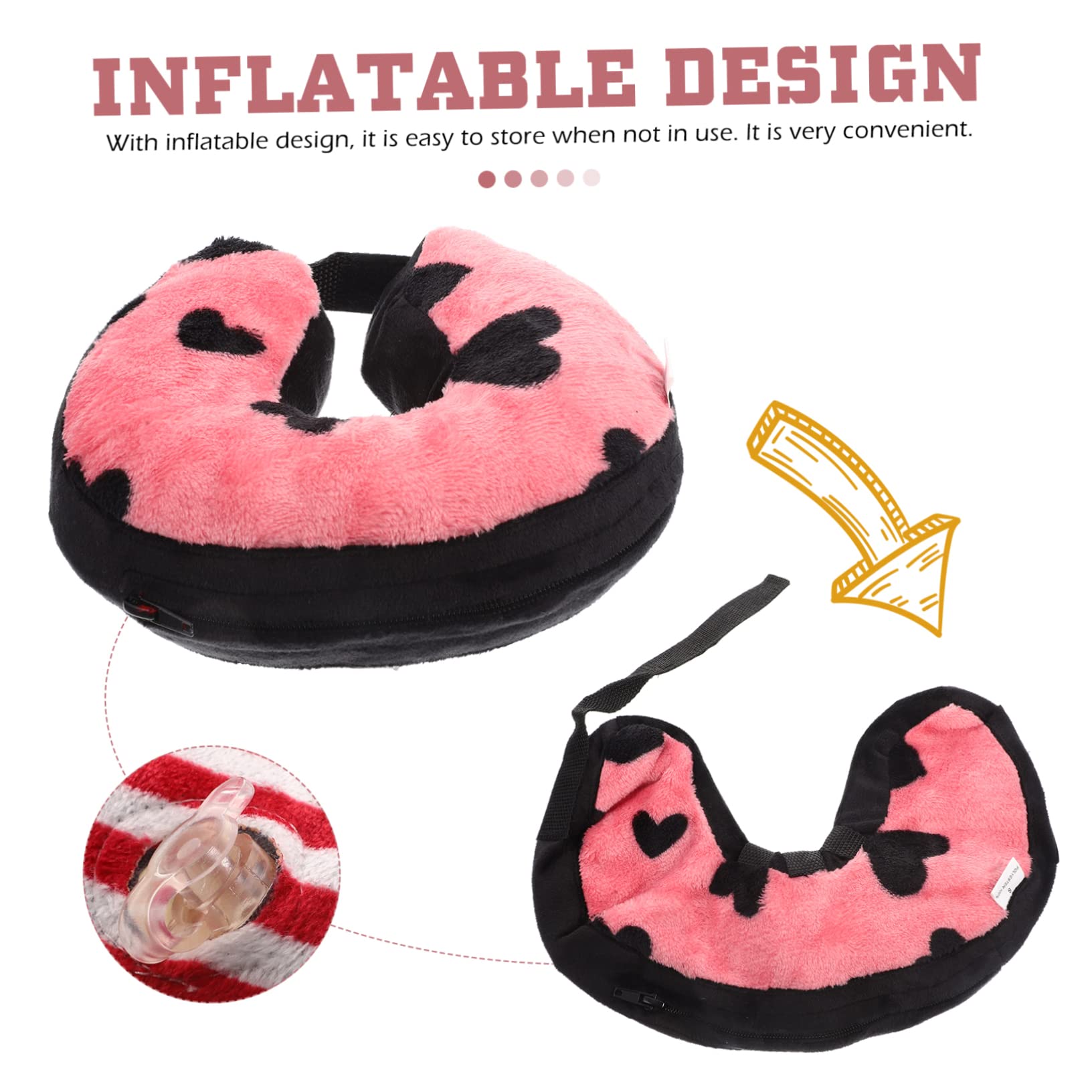 Toddmomy 2piezas Collar Inflable De para Mascotas Collar Protector para Gatos y Perros Accesorio De Post- Previene Rasguños y Mordeduras Comodidad y Portabilidad