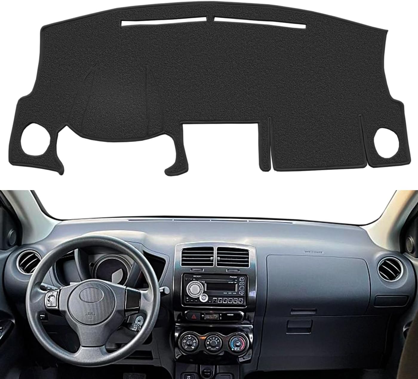Dash Cover Mat Custom Fit for Scion XD, Dashboard Pad Carpet Protector (Black) K240