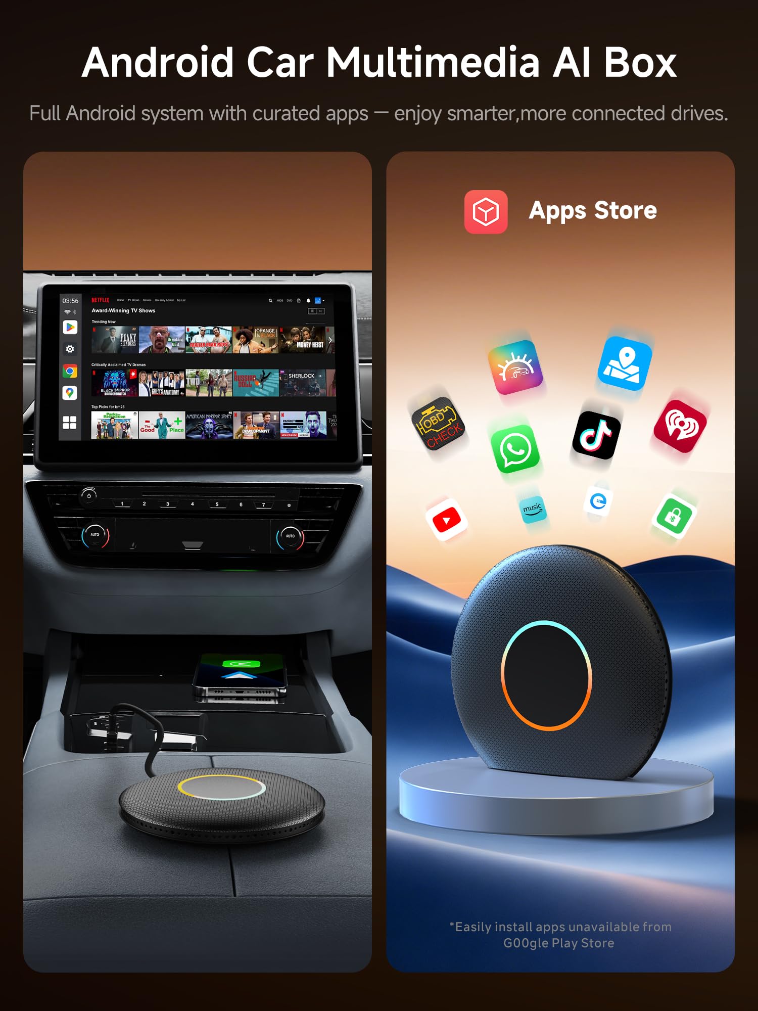 【新品未開封】MYATOTO CarPlay AIボックス Amazon.com: MYATOTO Magic AI Box, Wireless CarPlay/Android Auto