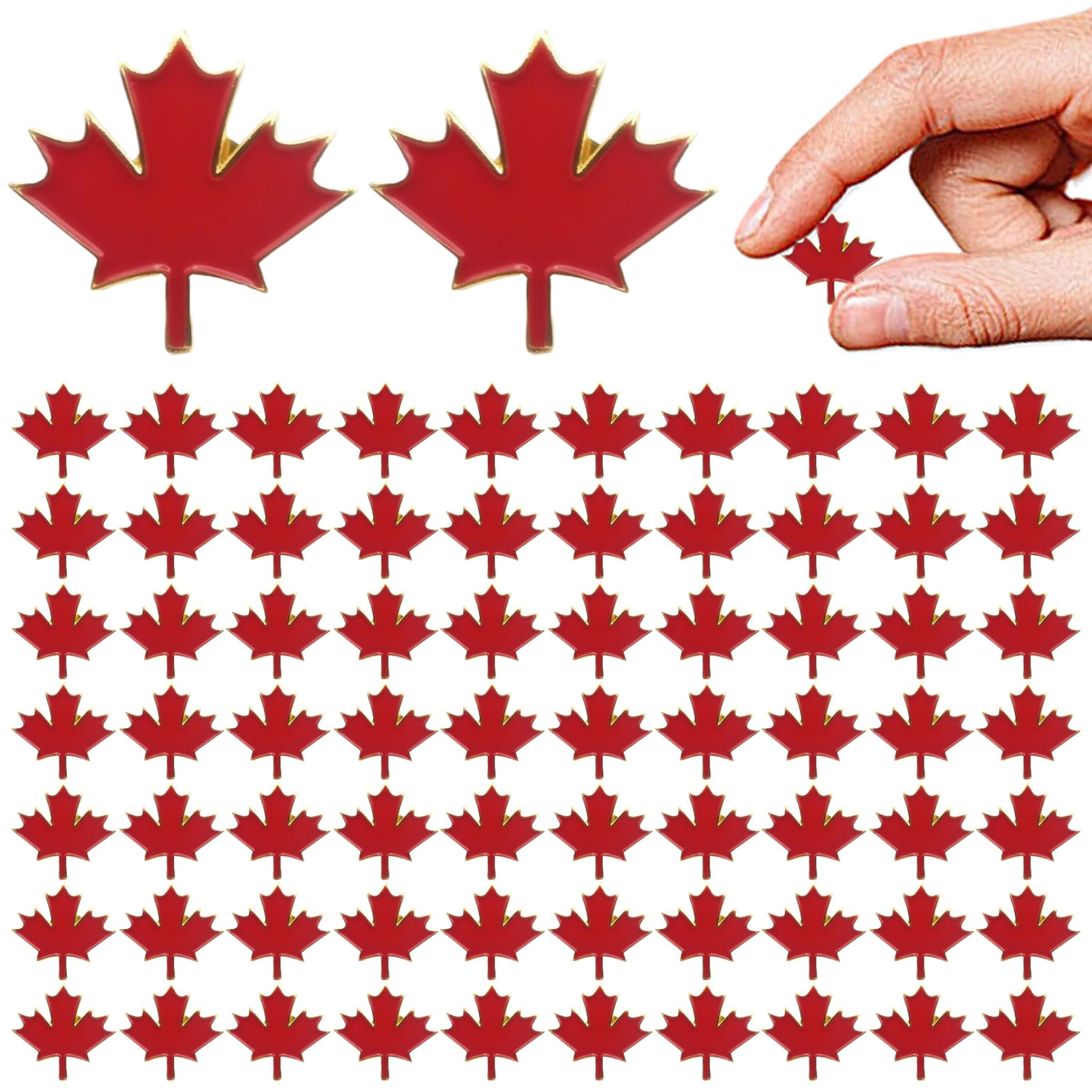 Épinglette du Canada en feuille d'érable broche métal émaillé