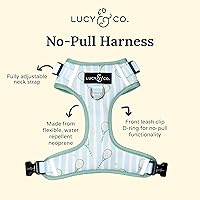 Vista 90 de Lucy & Co. Arnés para perro Midnight No-Pull – Talla M – Chaleco para dejar de tirar y caminar fácil – Cómodo producto de entrenamiento de correa