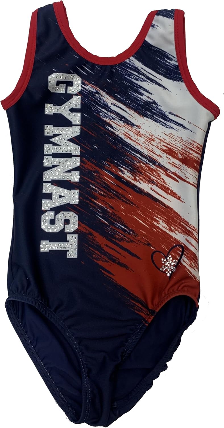 Patriotic Gymnast Red/White/Blue Leotard
