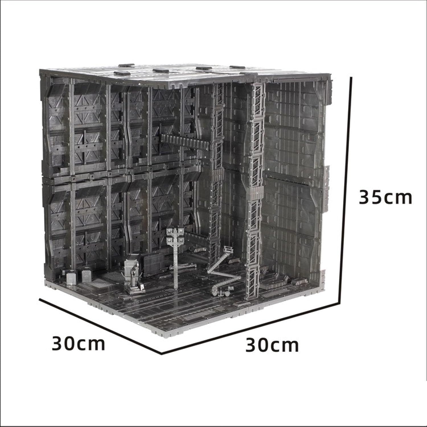 Base for Action Figures and Diorama Base As A Model Kit and Storage Rack with Simple Assembly Made of PP Material for Collector, Style E