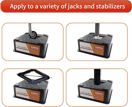 Trailer Jack Block 3.3 in Height 2 Pack