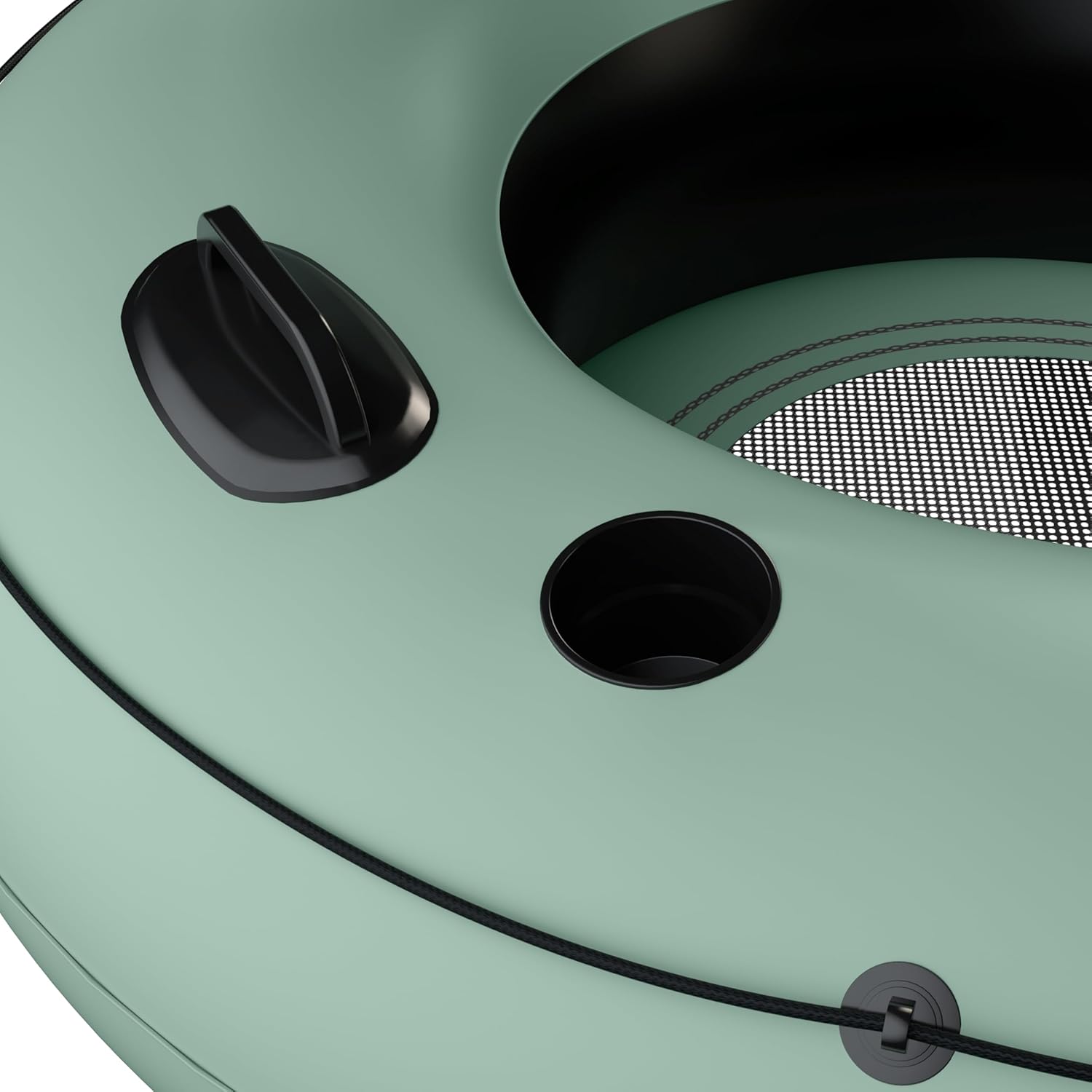 Retrospec Siesta Float 48" Inflatable River Tube | Heavy-Duty Water Float w/Backrest & Cup Holders | 300 lbs | Repair Kit | Pool, Lake & River