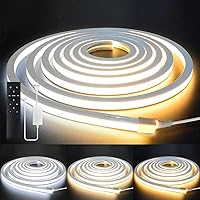 Vista 1 de LED Strip Lights 9.8ft 110-120V,Dimmable Silicone Neon Rope Lights,Flexible Outdoor Waterproof Neon Strip Lights for Mirror,Kitchen,Cabinet,DIY
