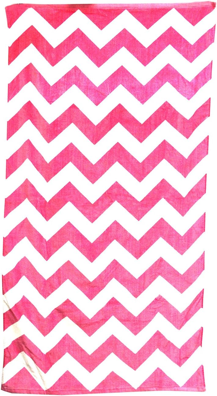 C3060X - Chevron Velour Beach Towel