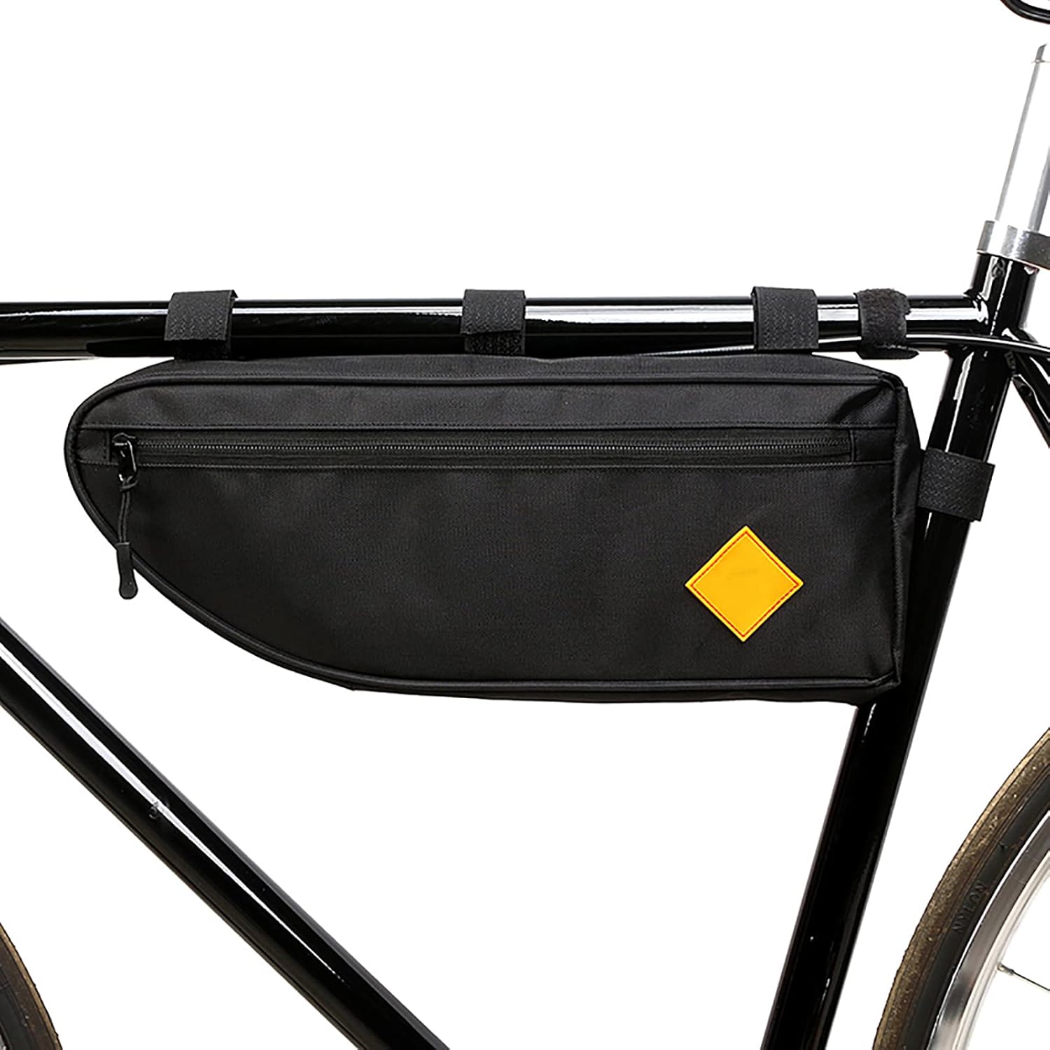 Water Resistant Bag Bicycle Front Frame Bag Large-Capacity Triangle Cycling Pack Top Tube Bag Bike Pouch Storage Bag