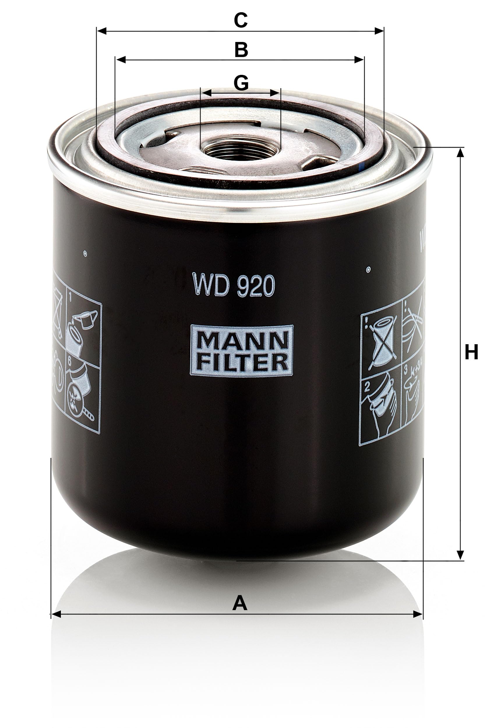 MANN-FILTER, WD 920 Hydraulique