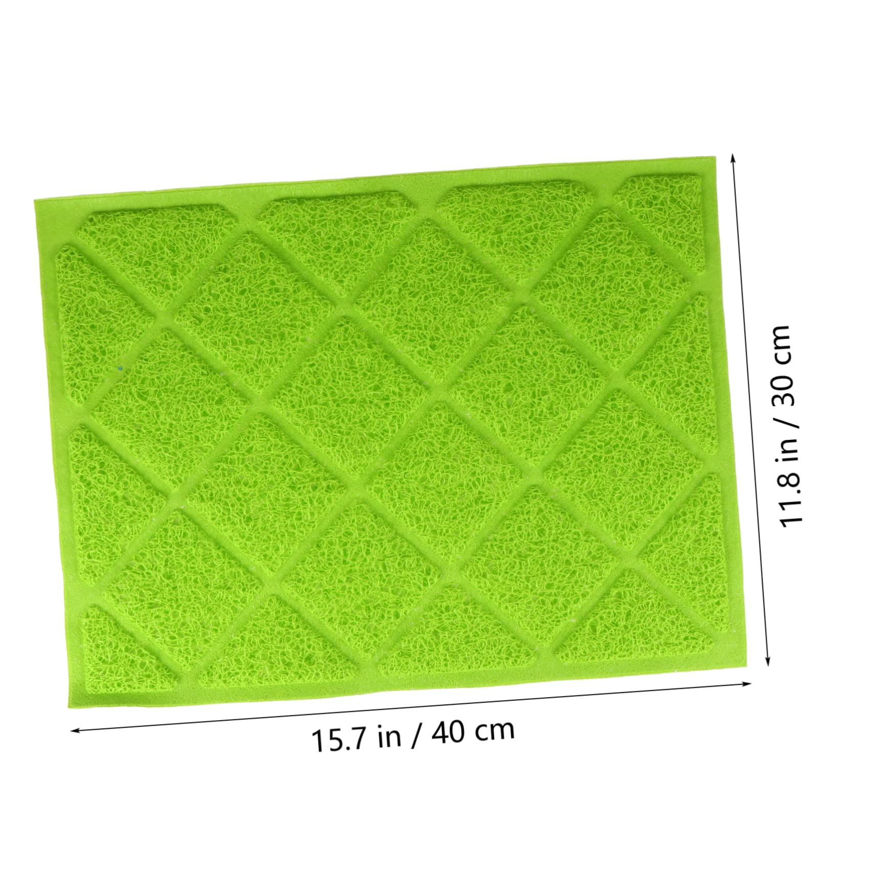 COLLBATH 2Pcs Non Slip Pet Food Mat Cat Feeding Pad for Dogs and Cats Litter Mat with Design for Pet Food and Water Bowls