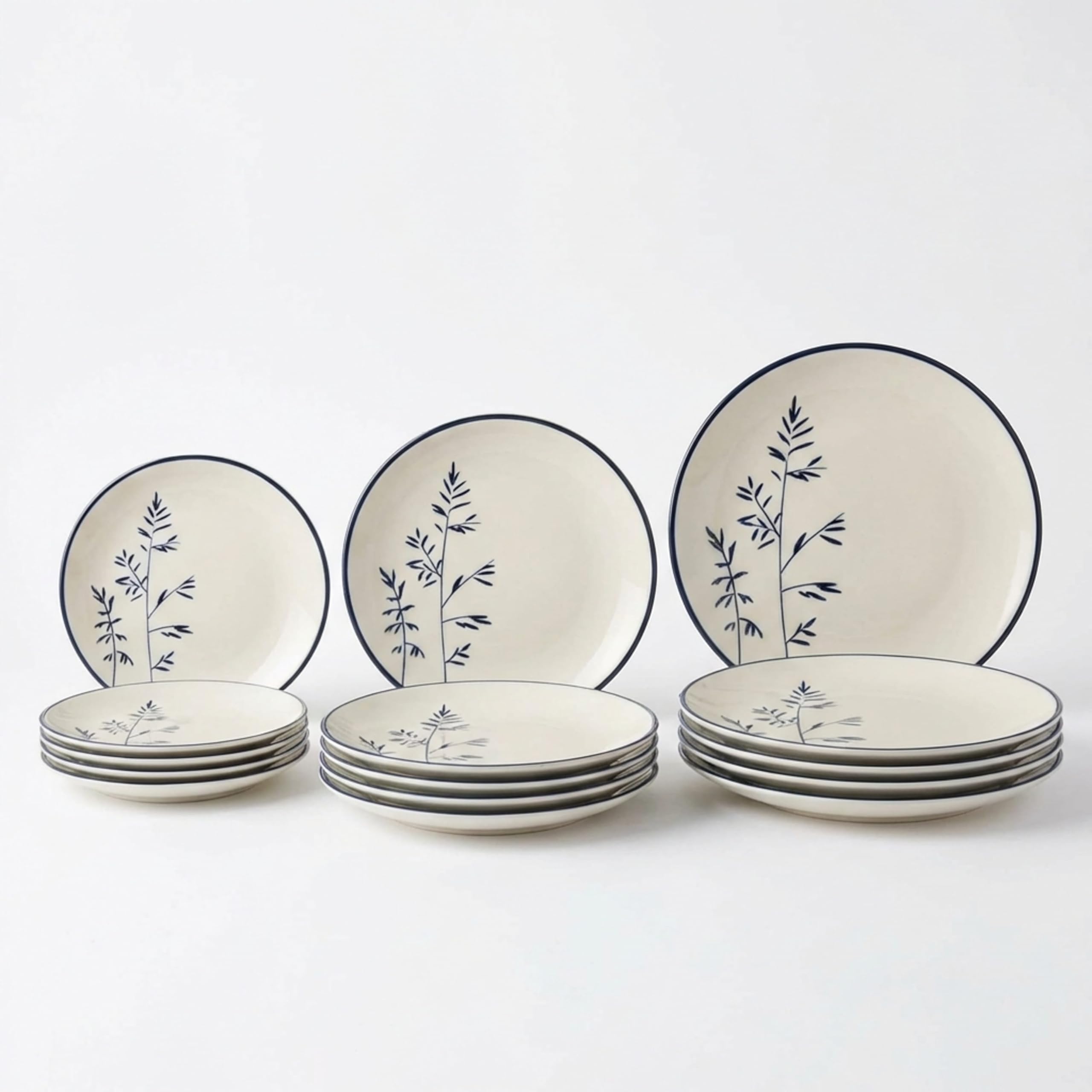 SANTA CLARA | Vajilla Completa 12 Piezas Cerámica Stoneware Redonda para 4 Personas, Apta Microondas y Lavavajillas, Vajilla Coimbra con Diseño Tradicional para Hogar y Cocina — view 10