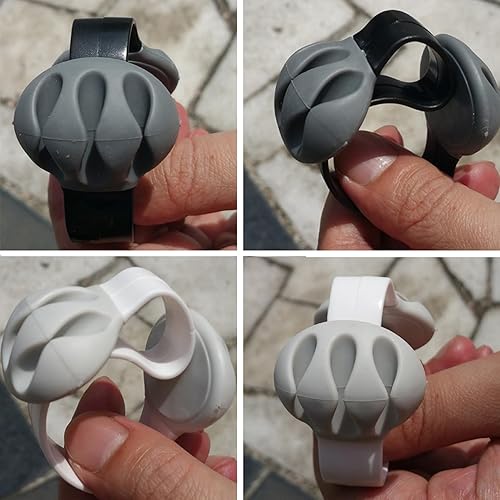 Miniatura 3 de Coralpearl Clips de caída de cables de escritorio no adhesivos, soporte para cable de mesa, abrazadera de gestión de cables pequeña extraíble,