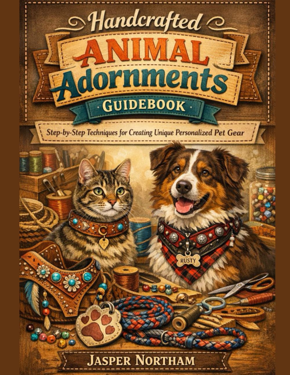 Handcrafted Animal Adornments Guidebook: Step-by-Step Techniques for Creating Unique Personalized Pet Gear