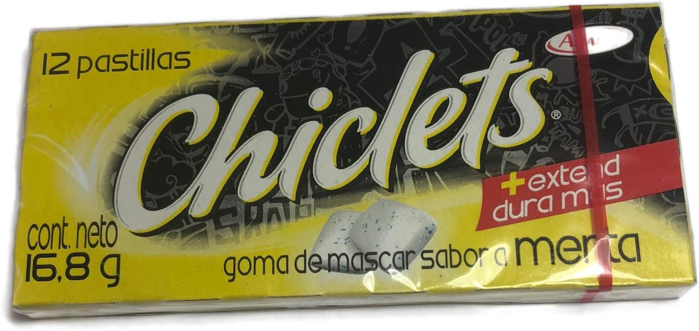 Chiclets 20 pack of Gum by Adams Mexican Version