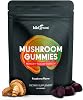 KIKI Green Mushroom Gummies with Lions Mane and 9 Adaptogen Superfoods Blend - Chaga, Red Reishi, Cordyceps, Shiitake, Black Fungus | 60 Count, 10:1 Extract
