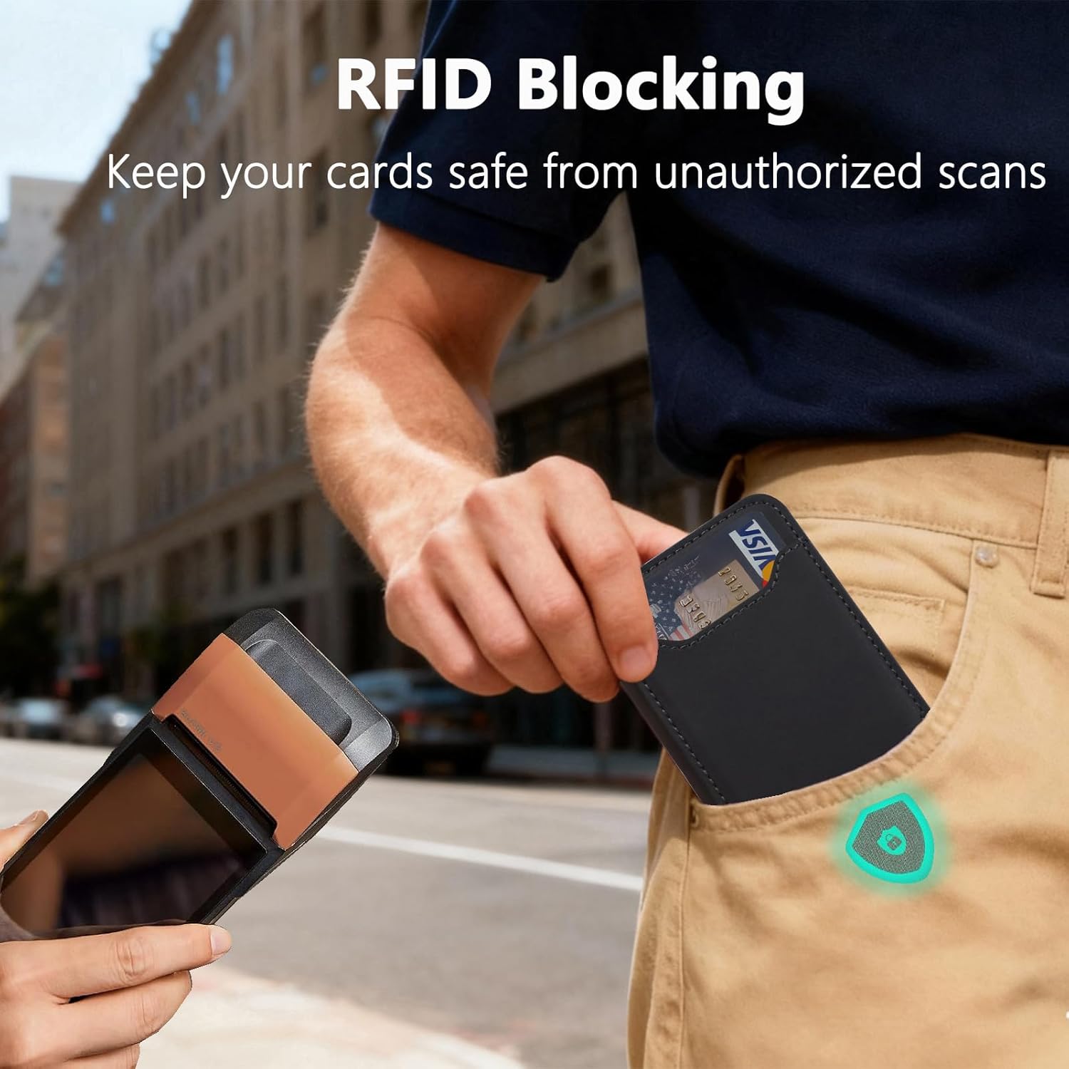 for Magsafe Wallet Magnetic Card Holder, PU Leather Phone Wallet Compatible with MagSafe Phones and Cases for iPhone17/ 16/15/ 14/13/ 12/ Pro/Max/Pl,Cell Phone ID Photo Album Holder with Zipper(Black) - Image 5