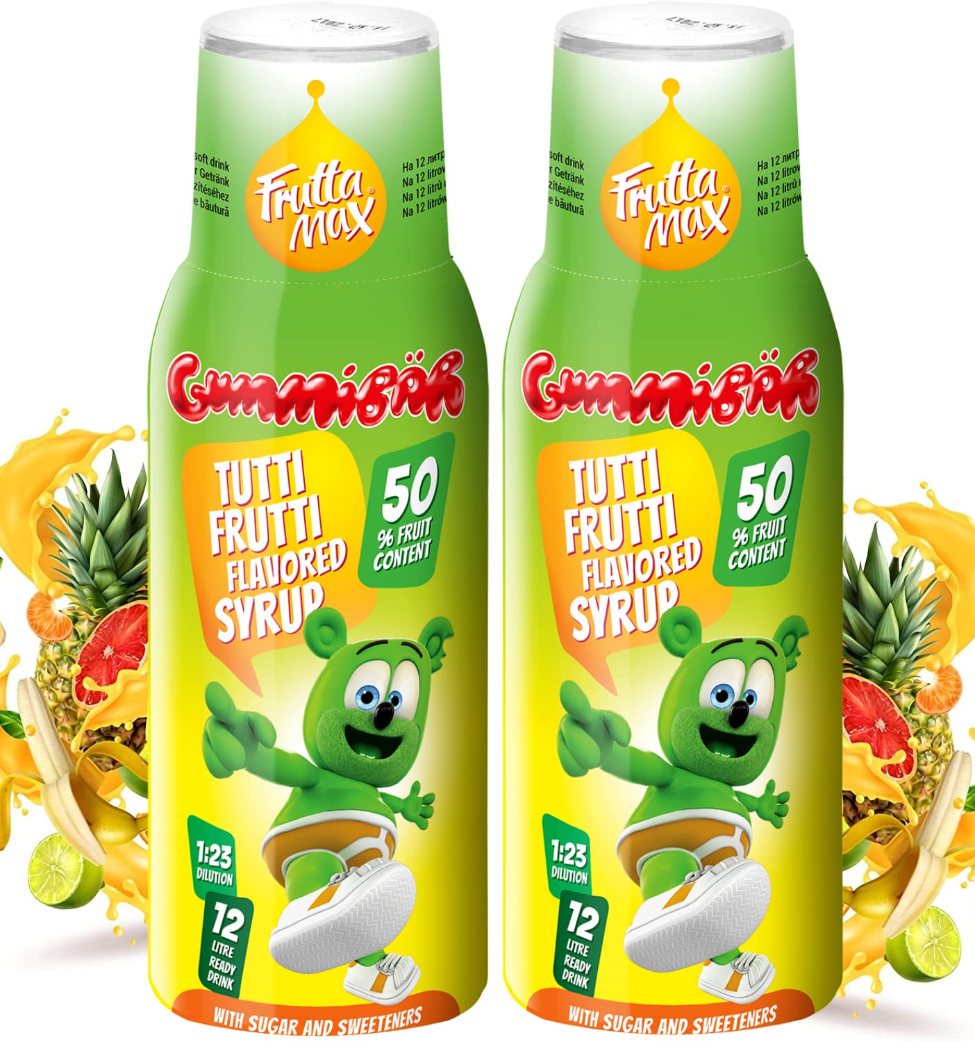 FruttaMax Energy Drink Syrup – Fizzy Caffeinated Syrup with Low Sugar | Soda Maker Compatible, Great for Active Lifestyle 500ml - ThunderMax — view 19