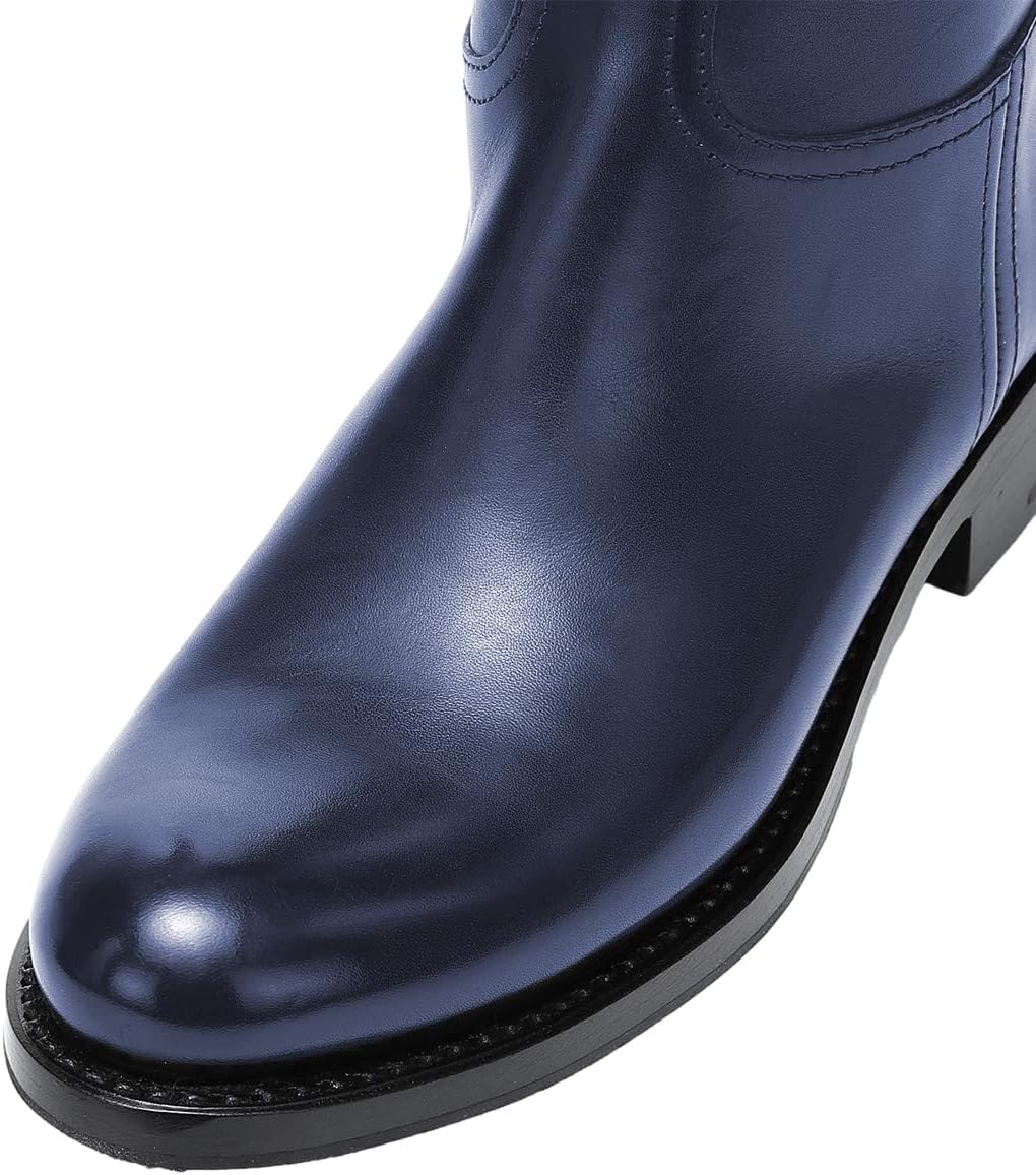 FSJ Women Regular Round Toe Flats Riding Knee High Boots Wide Calf Buckled Strappy Chunky Low Heel Western Long Boots Comfy Dress Shoes Size 4-15 US