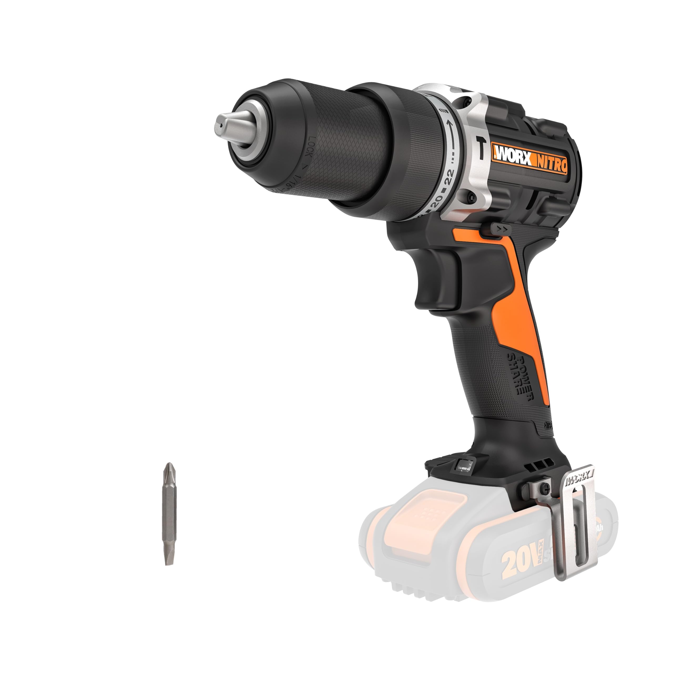 Perceuse Visseuse à Percussion WORX WX352.9 - 20V - Sans Batterie Ni Chargeur - Neuf