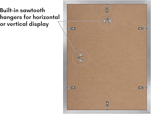 Vista 426 de Americanflat Portarretratos de 8 x 12 pulgadas con plexiglás pulido, juego de 2 portarretratos de 6 x 8 pulgadas con paspartú o para fotos de 8 x 12