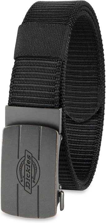 Dickies Mens Fully Adjustable Track Web Plaque Buckle Belt