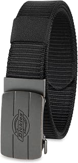 Dickies Men's Fully Adjustable Track Web Plaque Buckle Belt