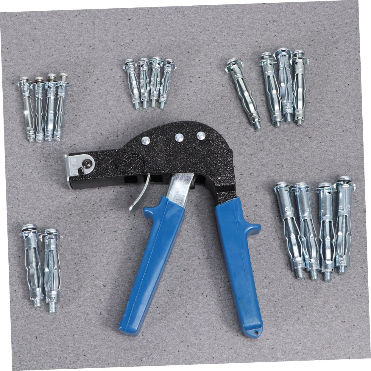 Anchor Screws Set 19 Pieces 4 Tools Universal Plasterboard Anchor Masonry Screws for Drywall