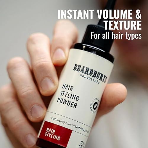 Miniatura 2 de Beardburys Essentials - Polvo para peinar el cabello, volumen y textura con efecto mate, levanta raíces y añade volumen, vegano, 0.66 oz