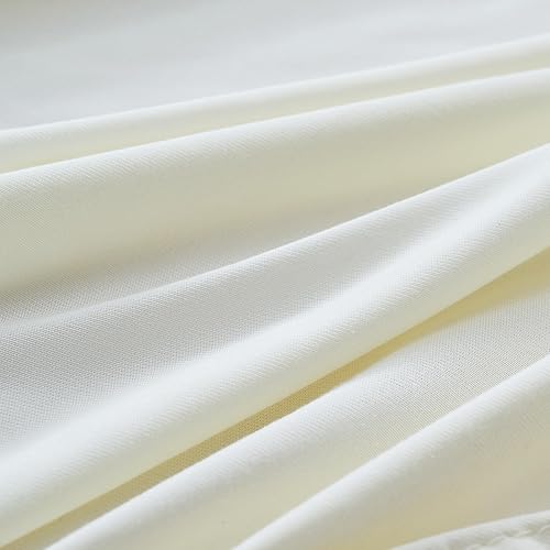 Miniatura 6 de Cubierta de fondo redonda color marfil de 7.2 pies para soporte circular de 7 pies7.2 pies, sin arrugas, arco redondo, cubierta de telón de fondo