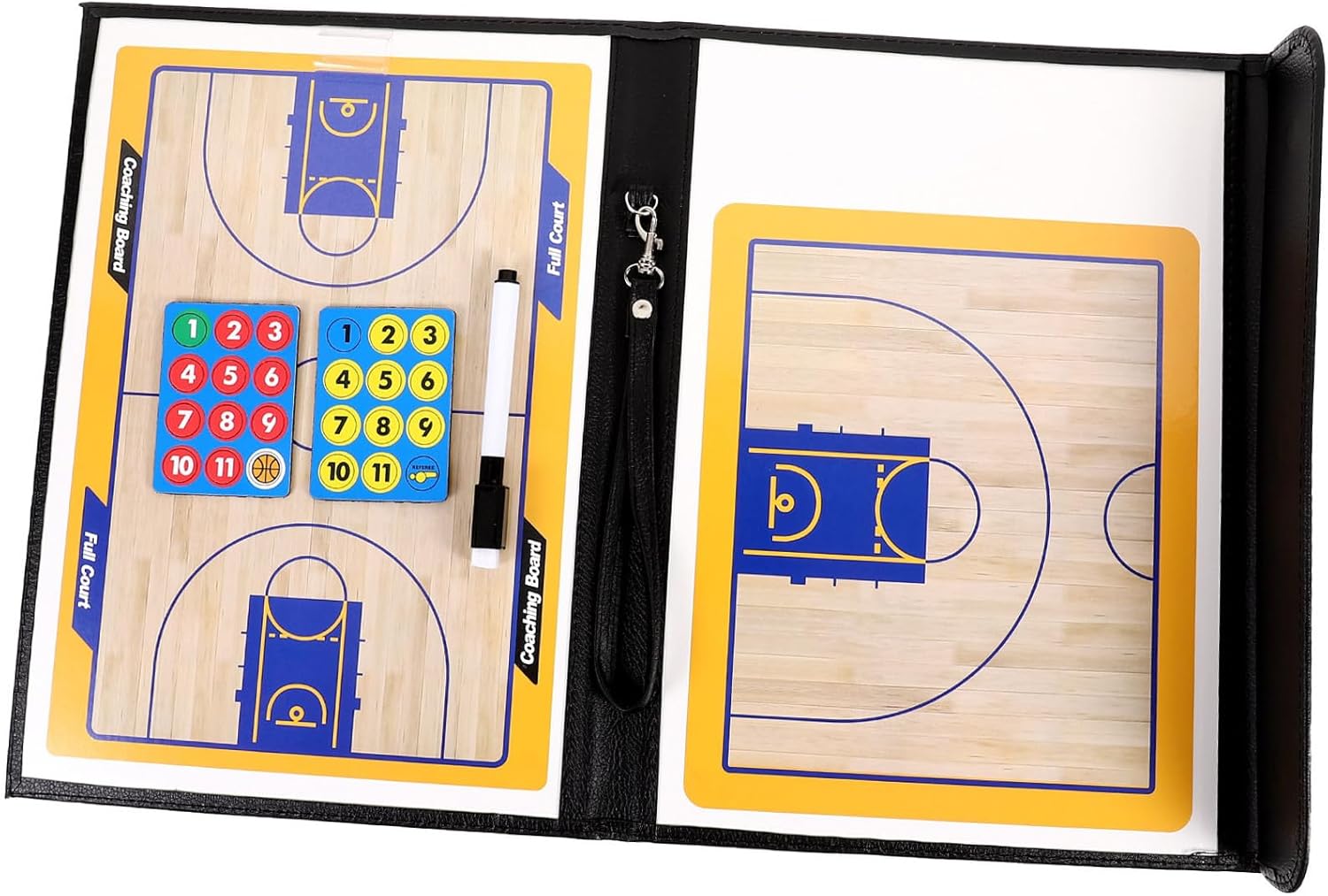 Basketball Coaching Board Strategy Training Writing Board with Dry-Erase Surface Lightweight Portable for Coaches and Team Strategy Analysis