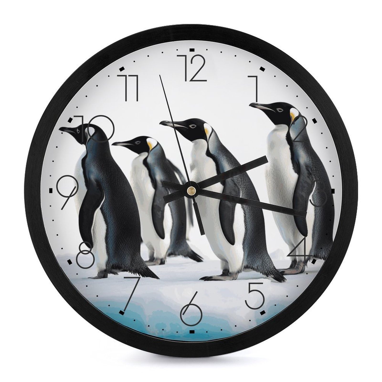 Horloge numérique pingouins salon et cuisine moderne à piles