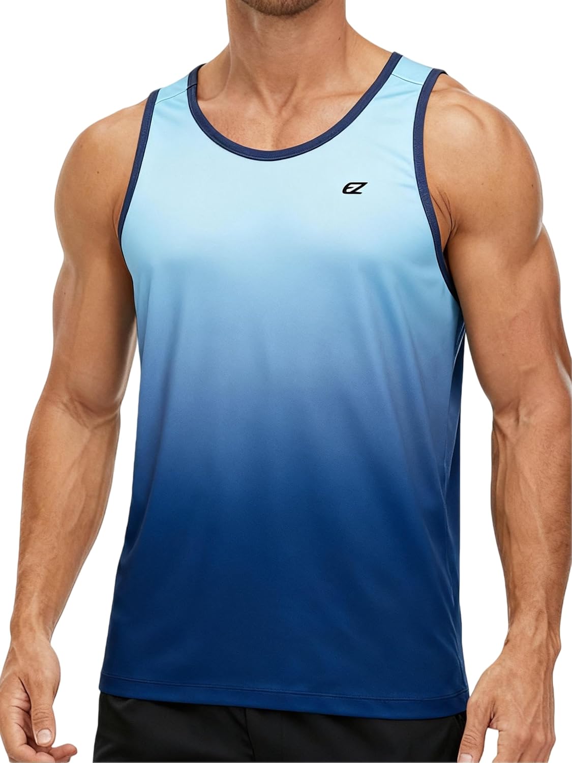 EZRUN Men's Tank Tops Quick Dry Workout Swim Beach Shirts Sleeveless Shirts for Bodybuilding Gym Fitness Training - Image 4