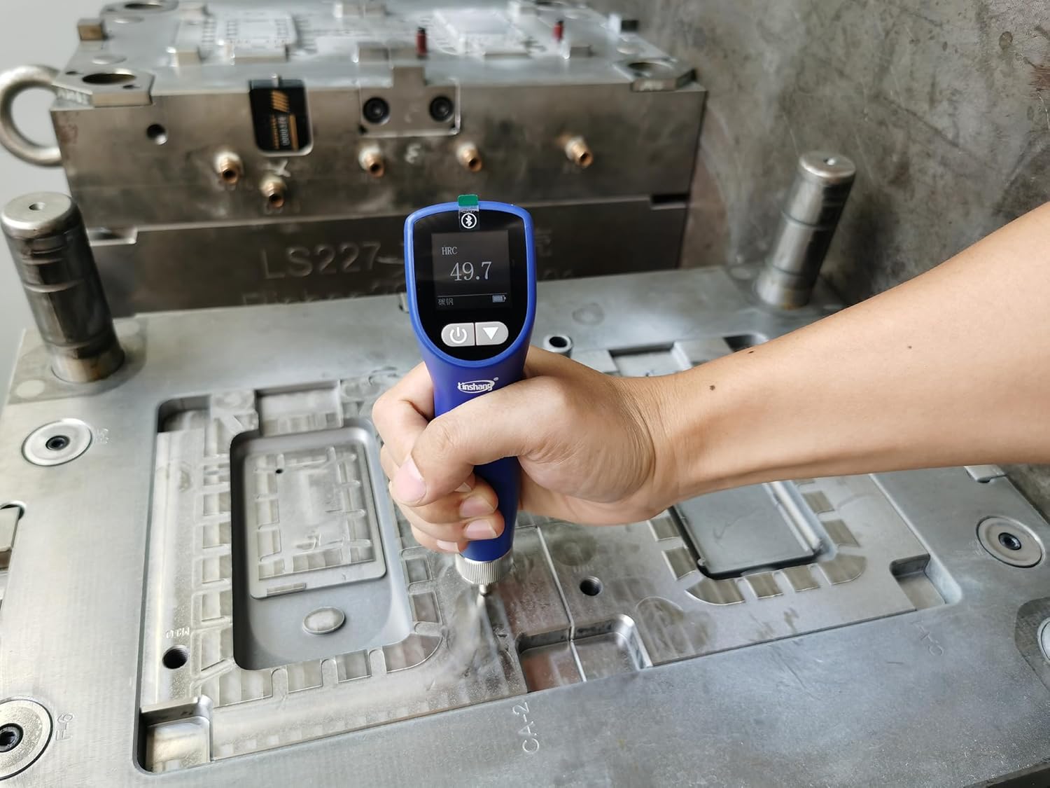 LS256 Integrated Ultrasonic Hardness Tester Dual Probe Metal Hardness Meter with Bluetooth Multiple Hardness Scales Tester