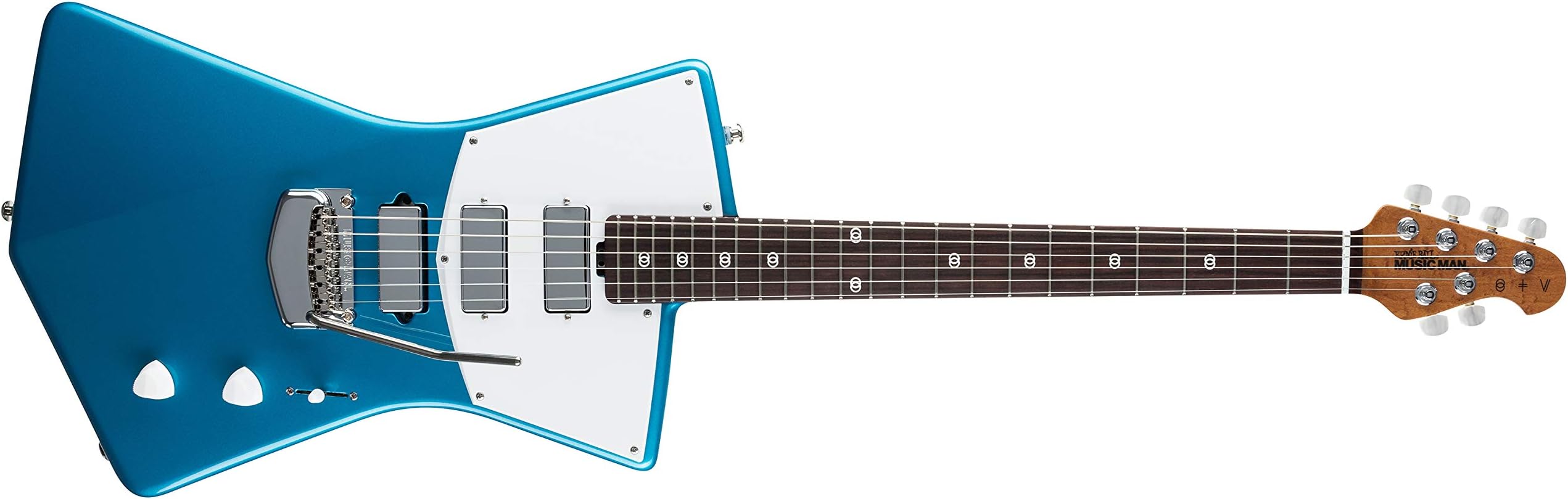 Music Man St. Vincent HHH Vincent Blue Figured Roasted Maple Neck w/Rosewood Fingerboard & Hardshell Case
