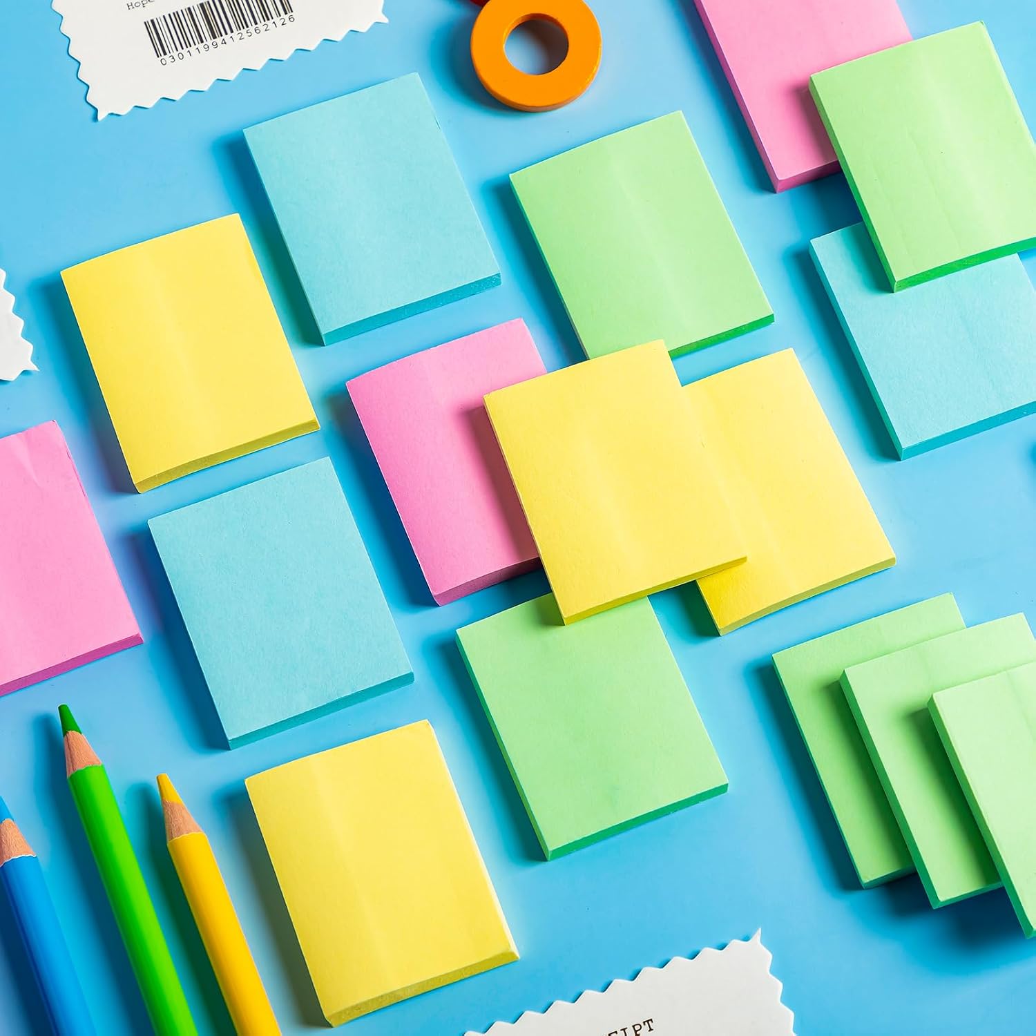 Fainne 60 Pads Sticky Notes Bulk 1.5x2,Simple Style,Classic Color,60 Pads image 4