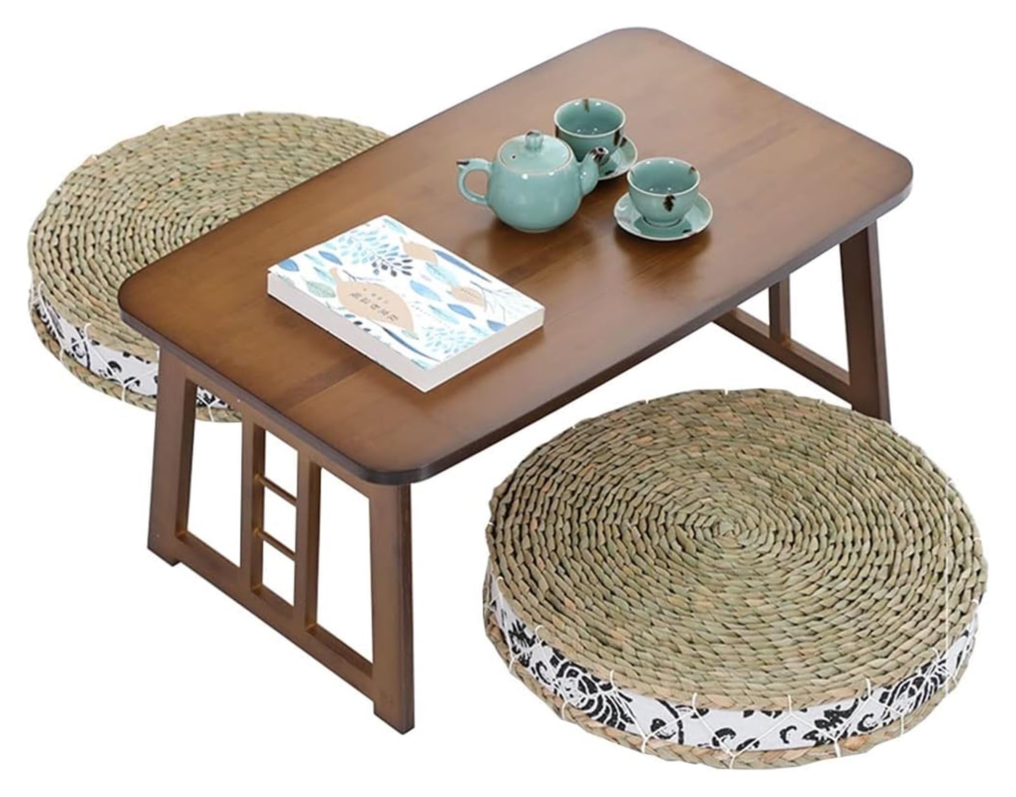 Table Basse Stable et Pliante style Japonais - Table Basse à thé compacte
