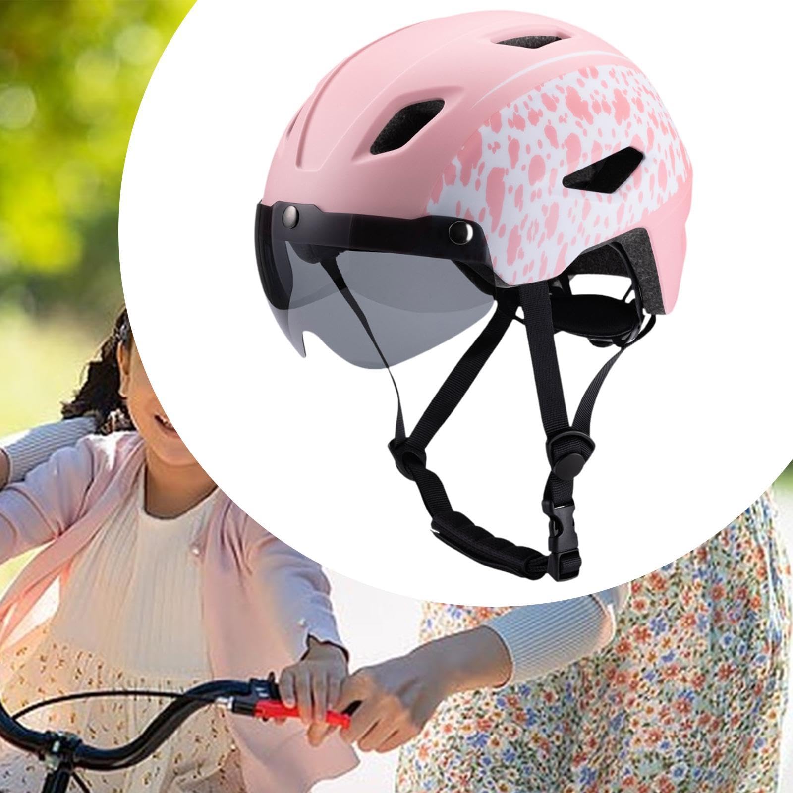 Casque de vélo pour Enfants, Ajustable avec visière, Parfait pour Les Sorties à vélo