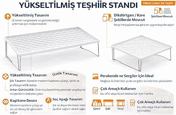 Çok Amaçlı Mutfak Düzenleyici Raf, Dayanıklı Plastik, Kaymaz Tasarım, Dolap İçi, Tezgâh Üstü Saklama Rafı, Baharat ve Kiler Düzenleyici,Beyaz